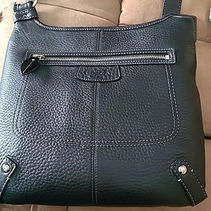 BNWT Vintage Black Leather hippie crossbody